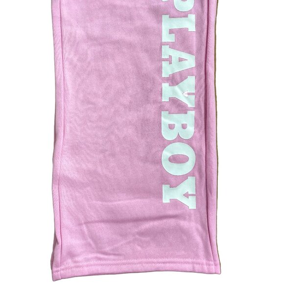 NWT Playboy Wide Leg Pink Sweatpants - Picture 5 of 8